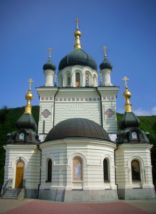 Mountainside church in Crimea